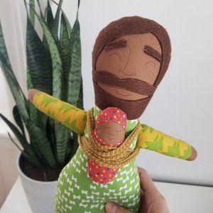 2 for $12 // NEW Lovevery-style, Waldorf dad and baby handmade doll pair